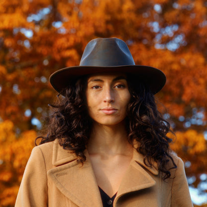 Sombrero Cowboy piel de búfalo de Jaxon & James - Chocolate