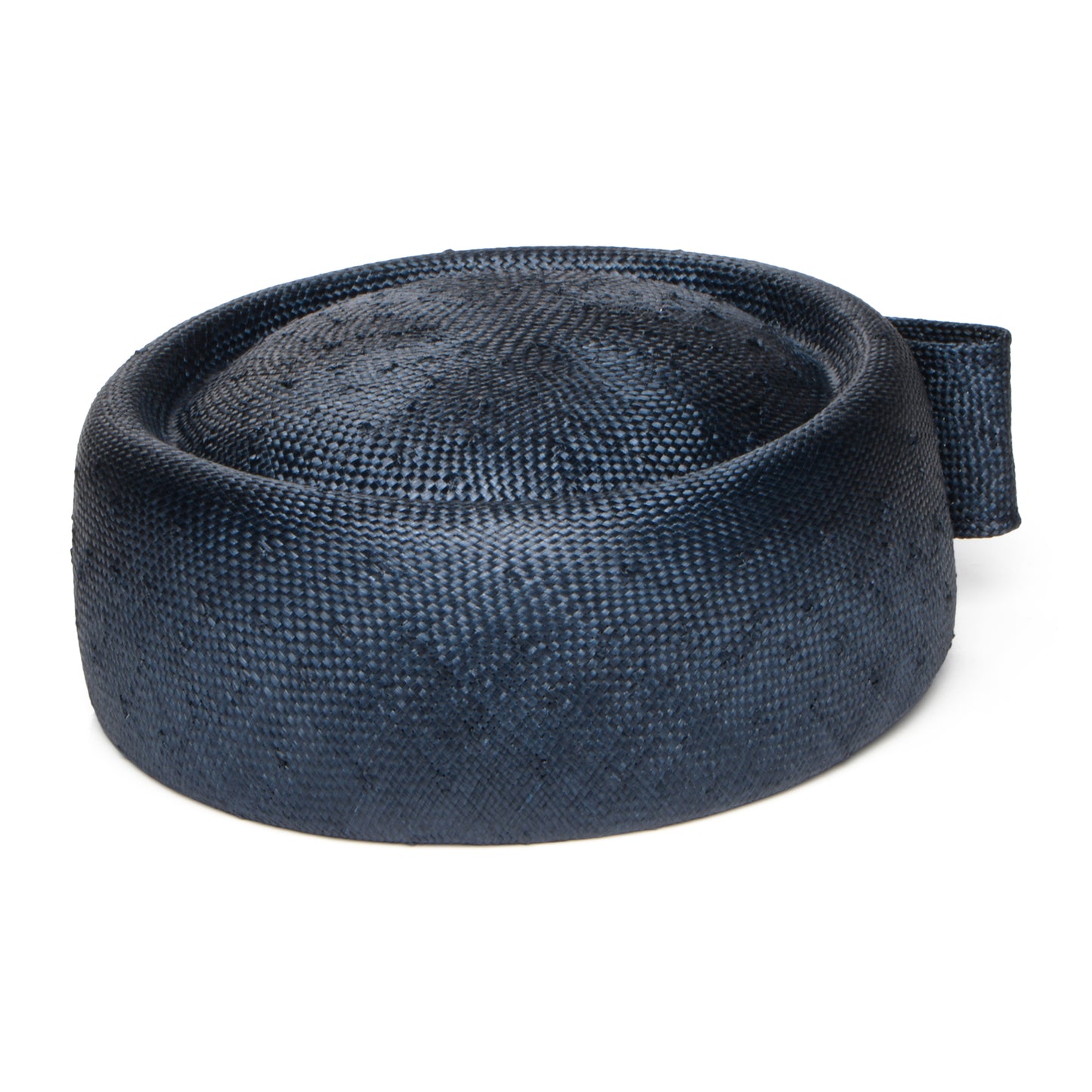 Sombrero Pillbox mujeres Jackie O de paja de Whiteley - Azul Marino