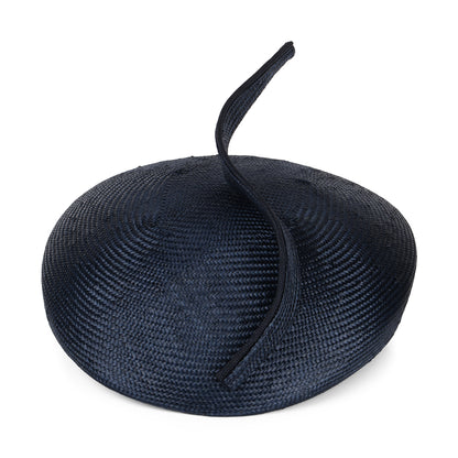 Sombrero Pillbox Luna de paja de Whiteley - Azul Marino