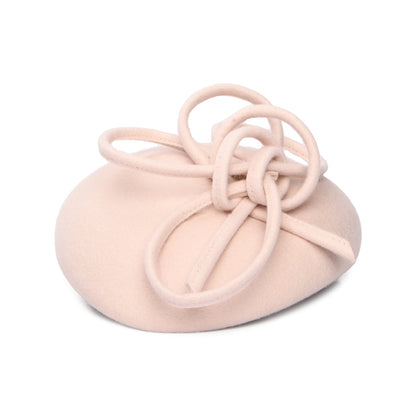 Sombrero Pillbox Rosey de lana con espiral de Whiteley - Avena