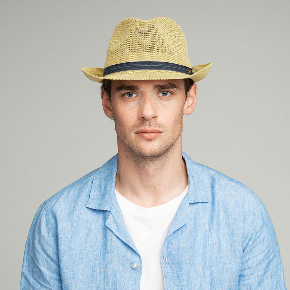 Sombrero Trilby Elliott de paja Toyo de Bailey - Natural