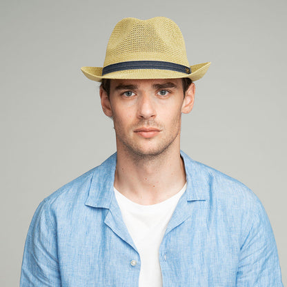Sombrero Trilby Elliott de paja Toyo de Bailey - Natural