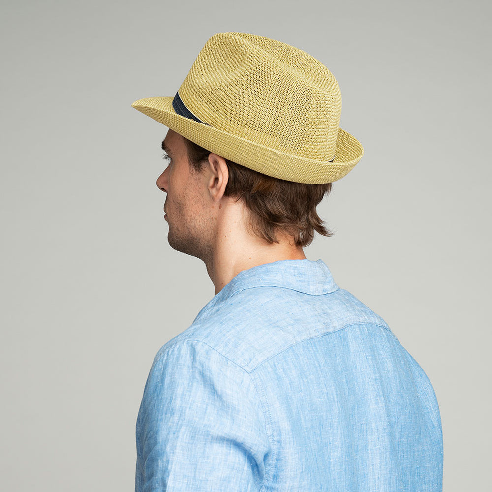 Sombrero Trilby Elliott de paja Toyo de Bailey - Natural
