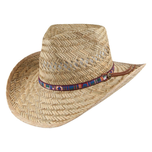 Sombrero Outback cinta decorativa paja junco Dorfman Pacific-Natural