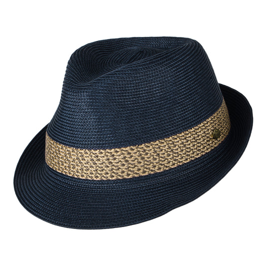 Sombrero Trilby Milan de Failsworth - Azul Marino