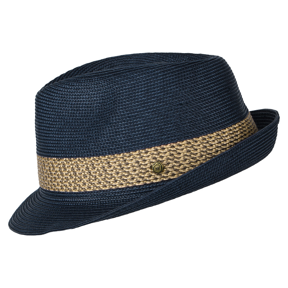 Sombrero Trilby Milan de Failsworth - Azul Marino