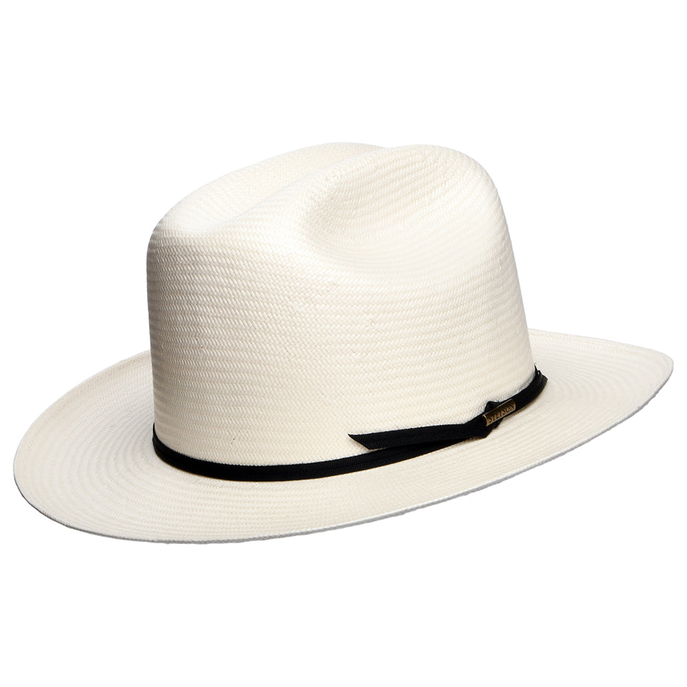 Sombrero Cowboy Open Road de paja toyo de Stetson - Blanco Roto