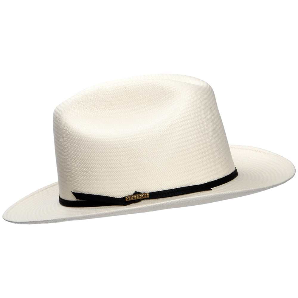 Sombrero Cowboy Open Road de paja toyo de Stetson - Blanco Roto