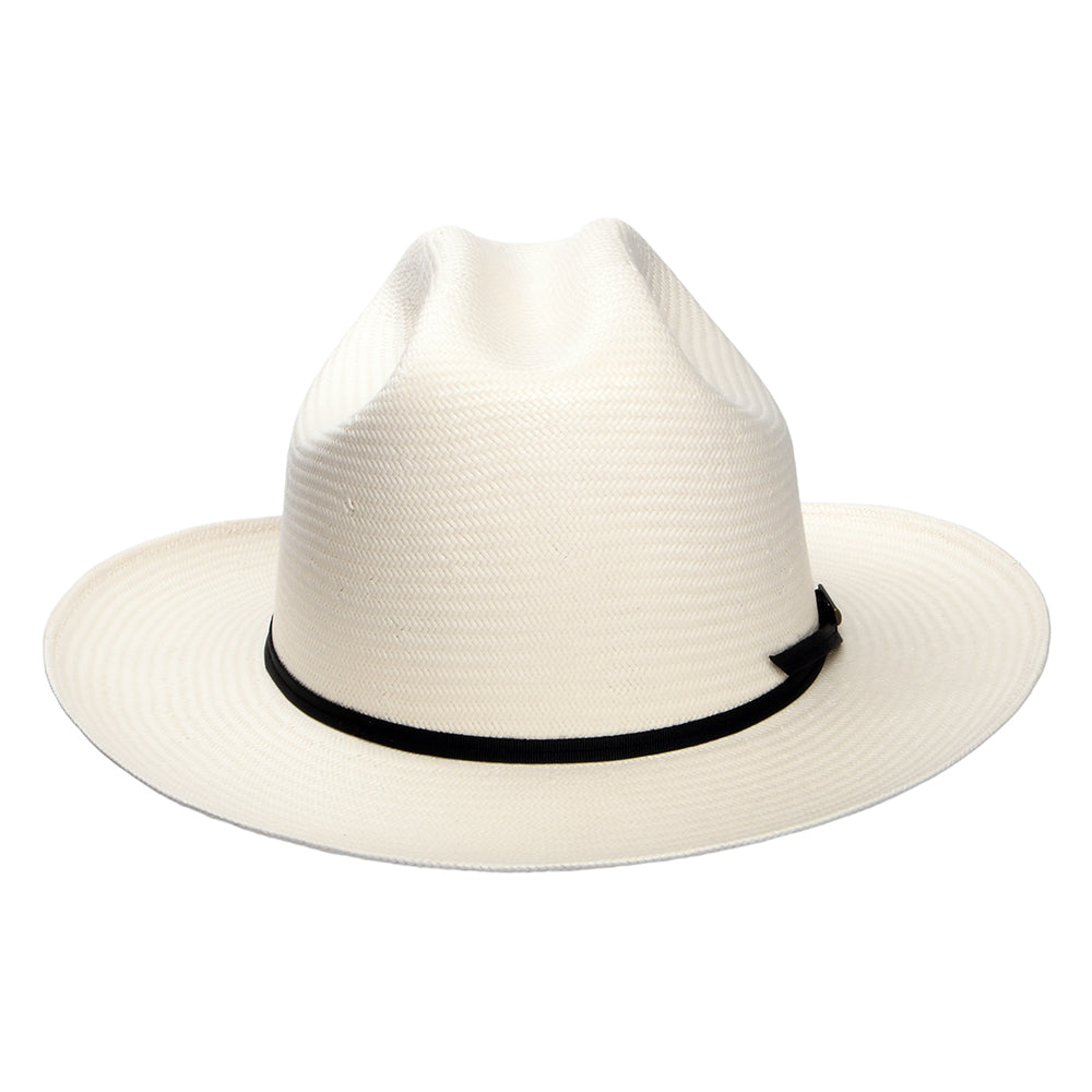 Sombrero Cowboy Open Road de paja toyo de Stetson - Blanco Roto