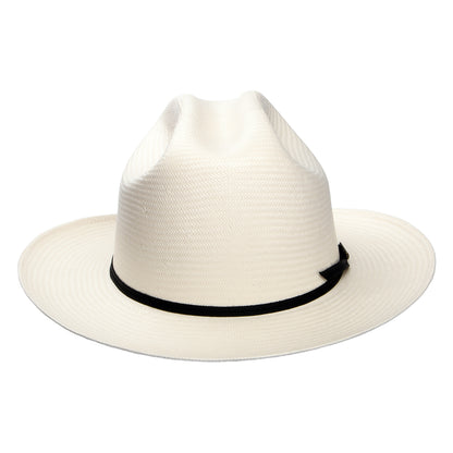 Sombrero Cowboy Open Road de paja toyo de Stetson - Blanco Roto