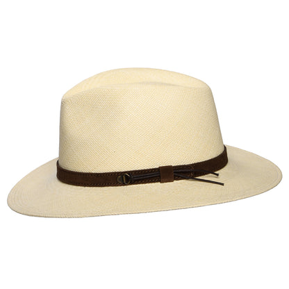 Sombrero Fedora Panama Safari Cheltenham de Whiteley - Natural