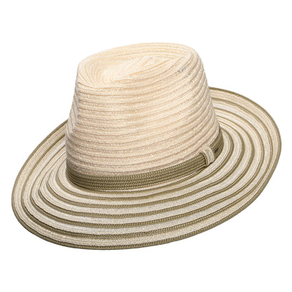 Sombrero Fedora Kylen Dos Tonos de Bailey - Natural-Verde Oliva