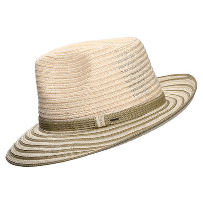 Sombrero Fedora Kylen Dos Tonos de Bailey - Natural-Verde Oliva
