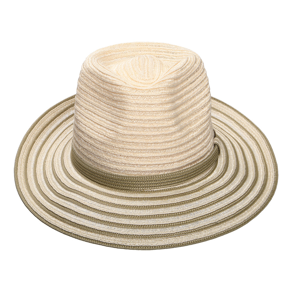 Sombrero Fedora Kylen Dos Tonos de Bailey - Natural-Verde Oliva