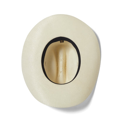 Sombrero Cowboy Laredo de paja toyo de Brixton - Blanco Marfil