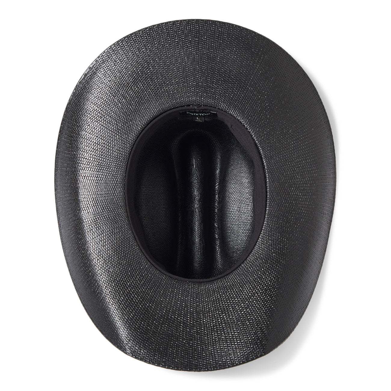 Sombrero Cowboy Laredo de paja toyo de Brixton - Negro