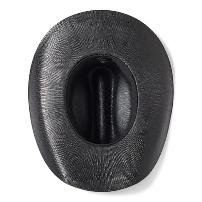 Sombrero Cowboy Laredo de paja toyo de Brixton - Negro