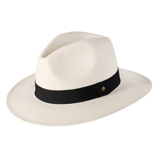Sombrero Fedora plegable de paja toyo de Failsworth - Decolorado