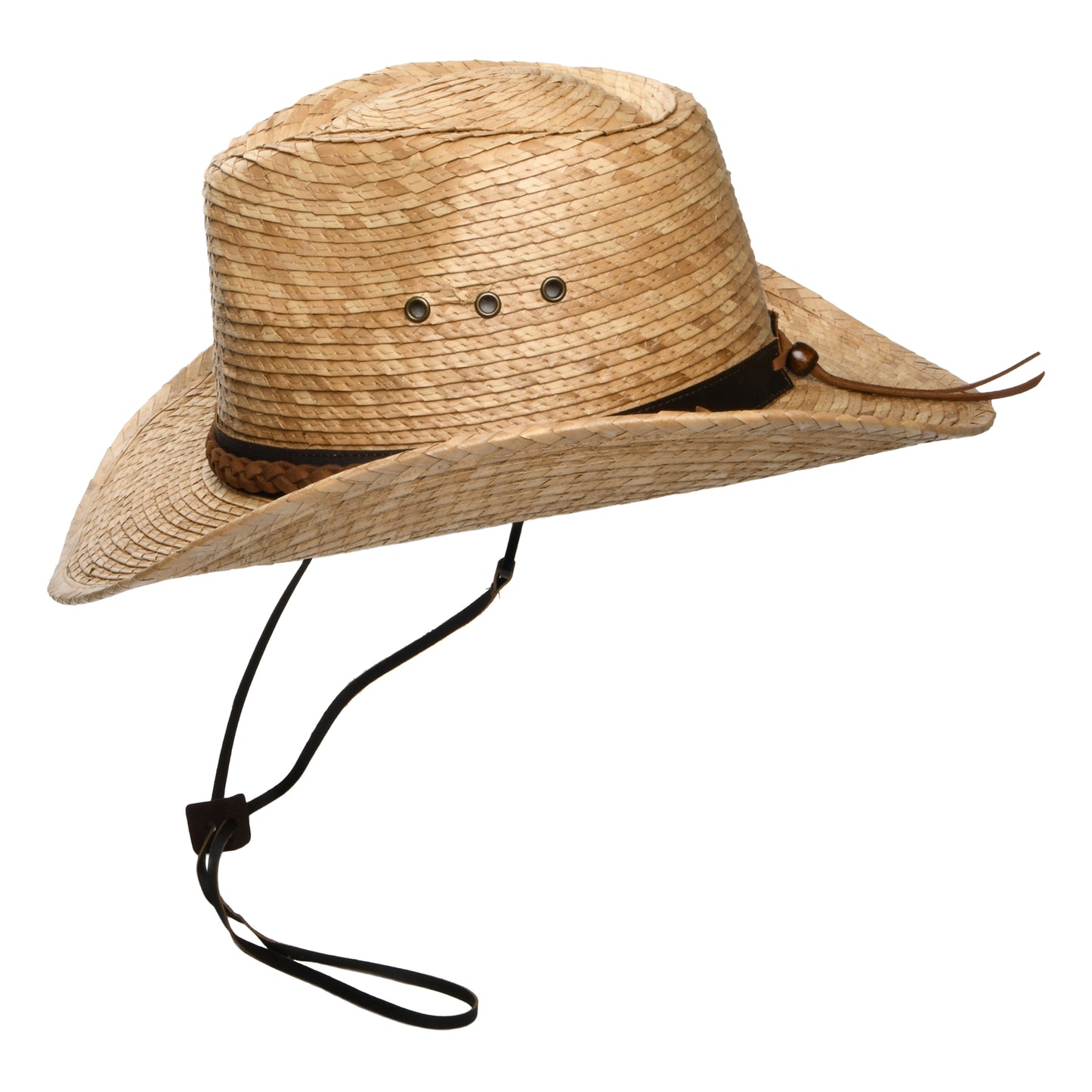 Sombrero Cowboy Quinn de paja de palmera de Scala - Tostado