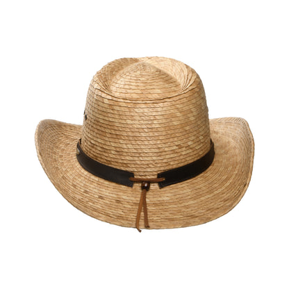Sombrero Cowboy Quinn de paja de palmera de Scala - Tostado