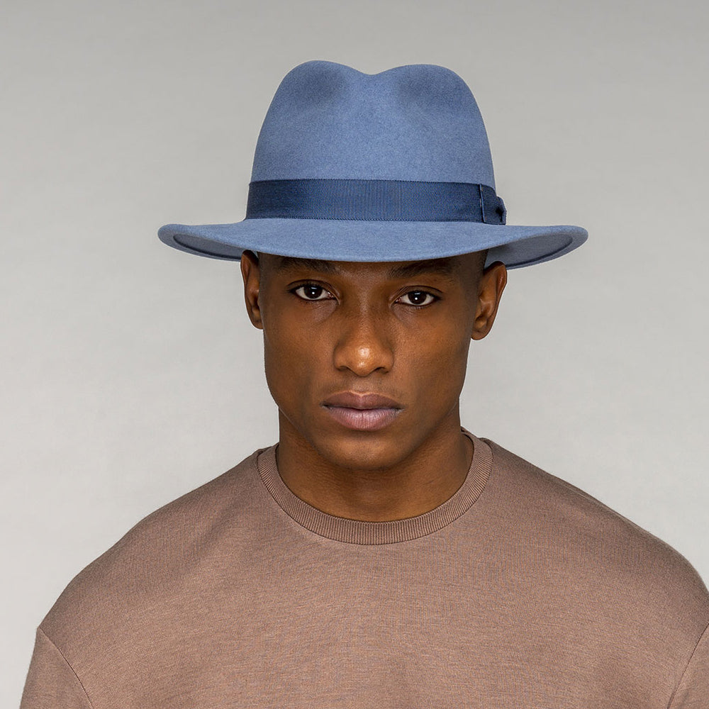 Sombrero Fedora Curtis plegable de Bailey - Azul