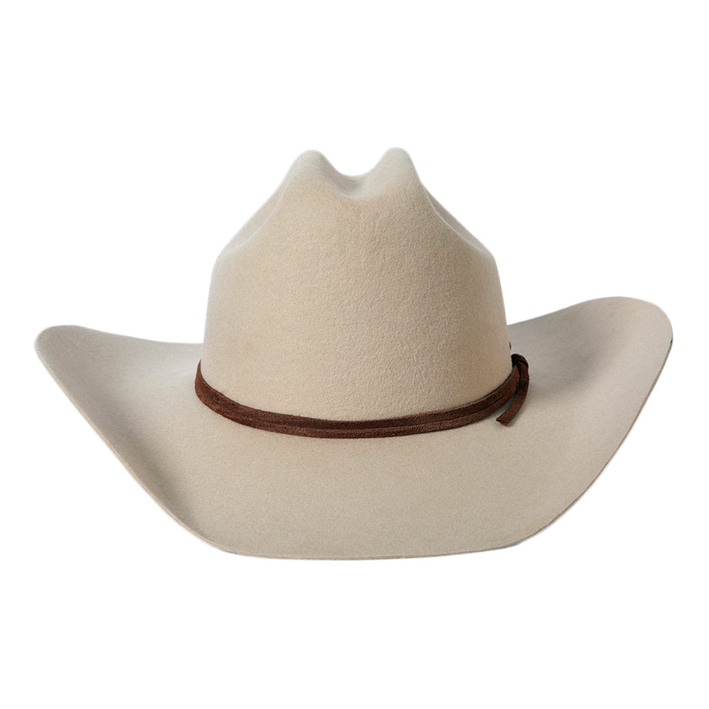 Sombrero Cowboy Laredo de fieltro de lana de Brixton - Crema