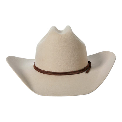 Sombrero Cowboy Laredo de fieltro de lana de Brixton - Crema