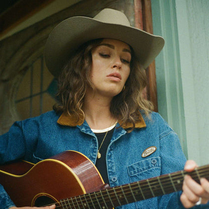 Sombrero Cowboy Laredo de fieltro de lana de Brixton - Crema