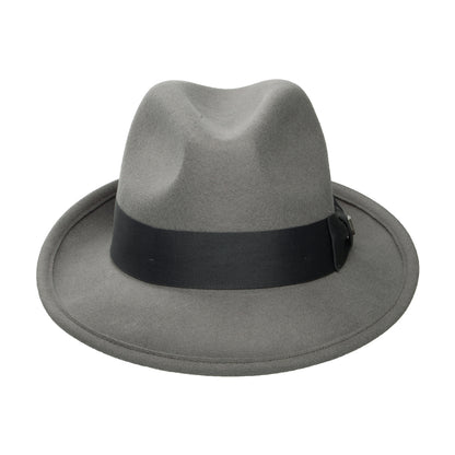 Sombrero Fedora Horton Convertabrim de fieltro de lana de Brixton - Gris