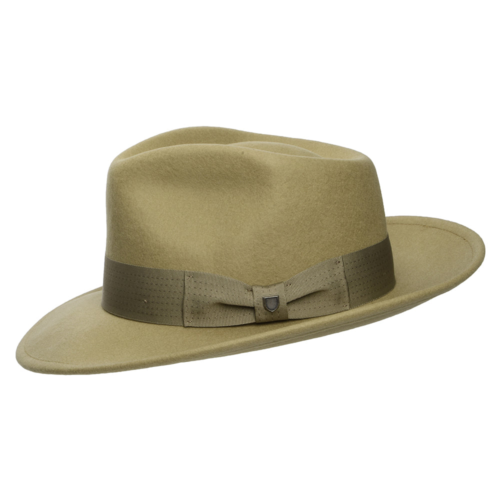 Sombrero Fedora Swindle Convertabrim de fieltro de lana de Brixton - Bronce