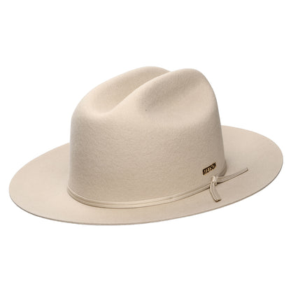 Sombrero Cowboy Ten Sleep Western de fieltro de lana y cachemira de Stetson - Beige Claro