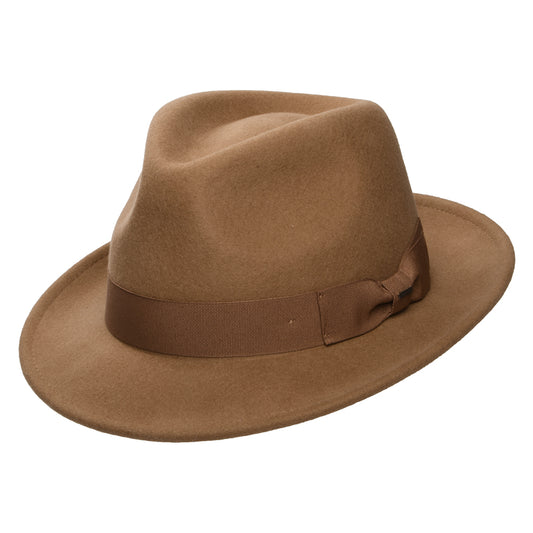 Sombrero Trilby Maglor de fieltro de lana de Bailey - Beige Arena
