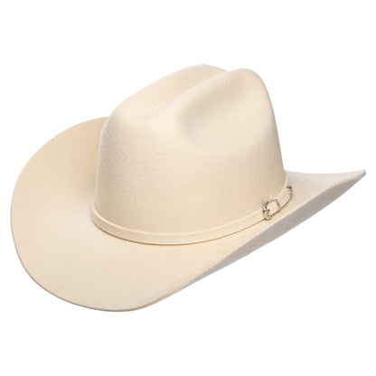 Sombrero Cowboy Yellowstone de fieltro de lana de Jaxon & James - Crema