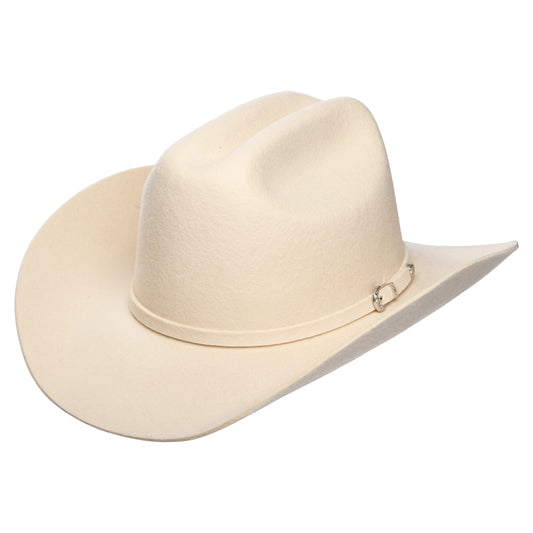 Sombrero Cowboy Yellowstone de fieltro de lana de Jaxon & James - Crema