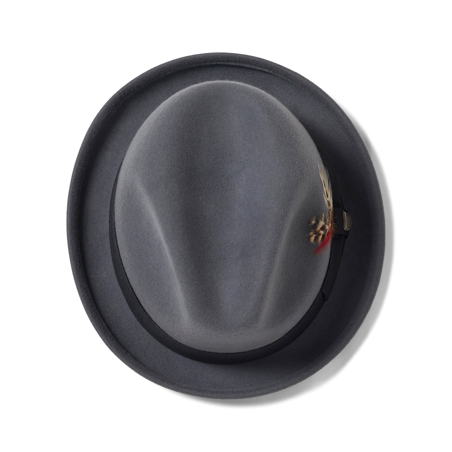 Sombrero Trilby Gain de fieltro de lana de Brixton - Antracita