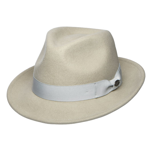 Sombrero Trilby Maglor de fieltro de lana de Bailey - Gris Claro