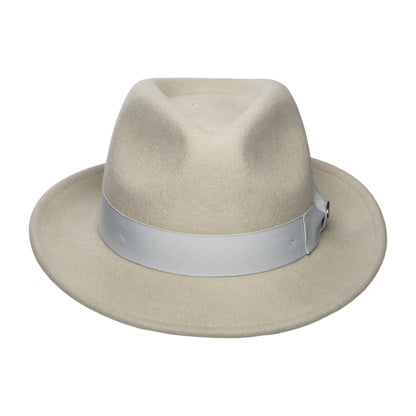 Sombrero Trilby Maglor de fieltro de lana de Bailey - Gris Claro