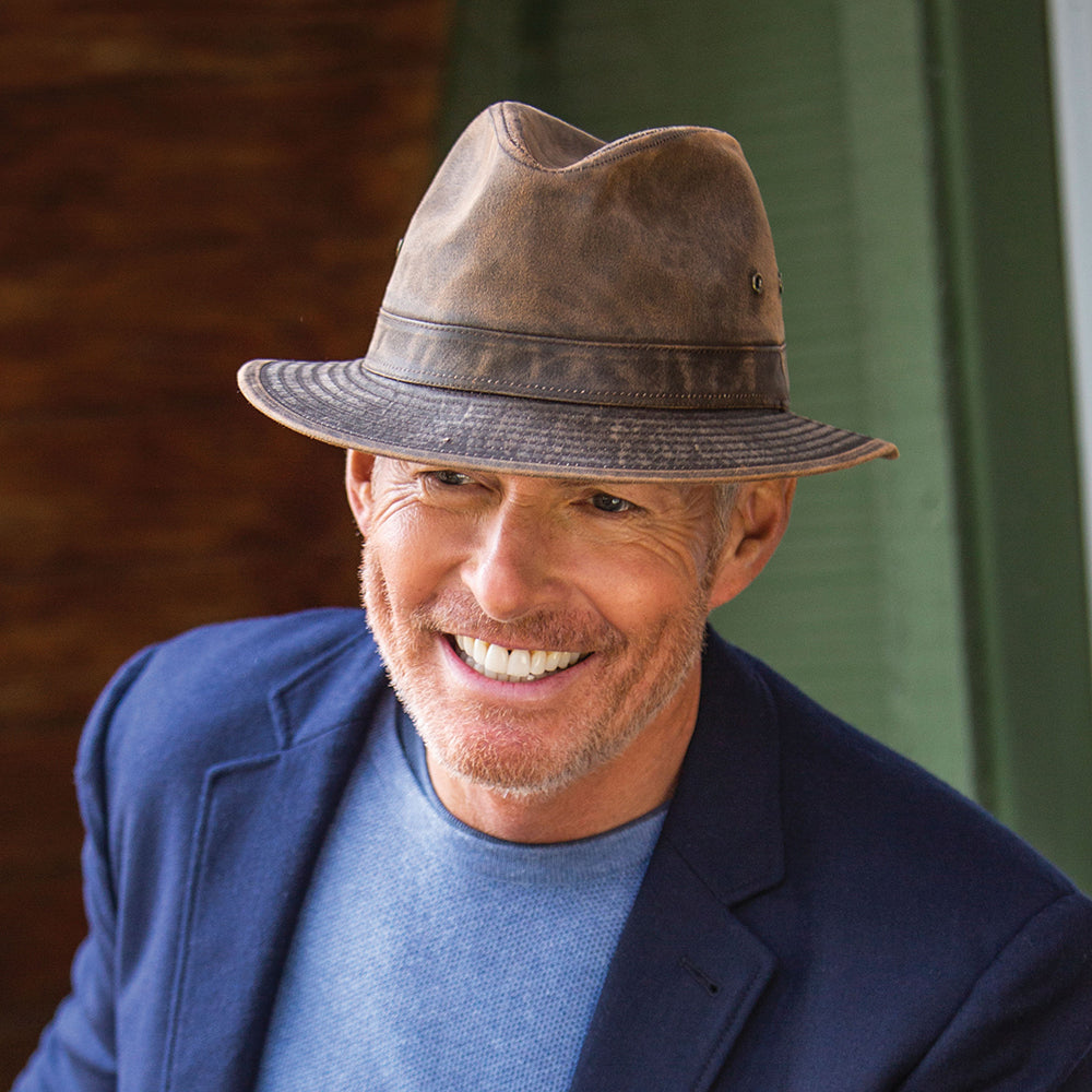 Sombrero Safari de aldogón envejecido de Dorfman Pacific - Loden