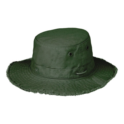 Sombrero de Sol T3 Fringe Wanderer de algodón de Tilley - Verde Pino