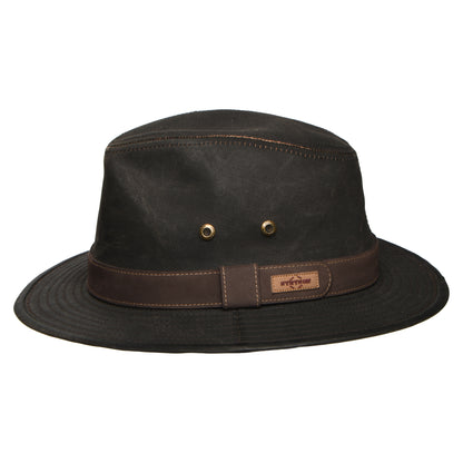 Sombrero Fedora Safari Traveller de aspecto avejentado de Stetson - Marrón