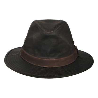 Sombrero Fedora Safari Traveller de aspecto avejentado de Stetson - Marrón