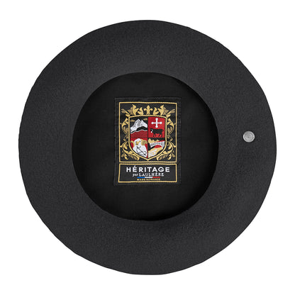 Boina Authentique de lana merino de Laulhère - Antracita