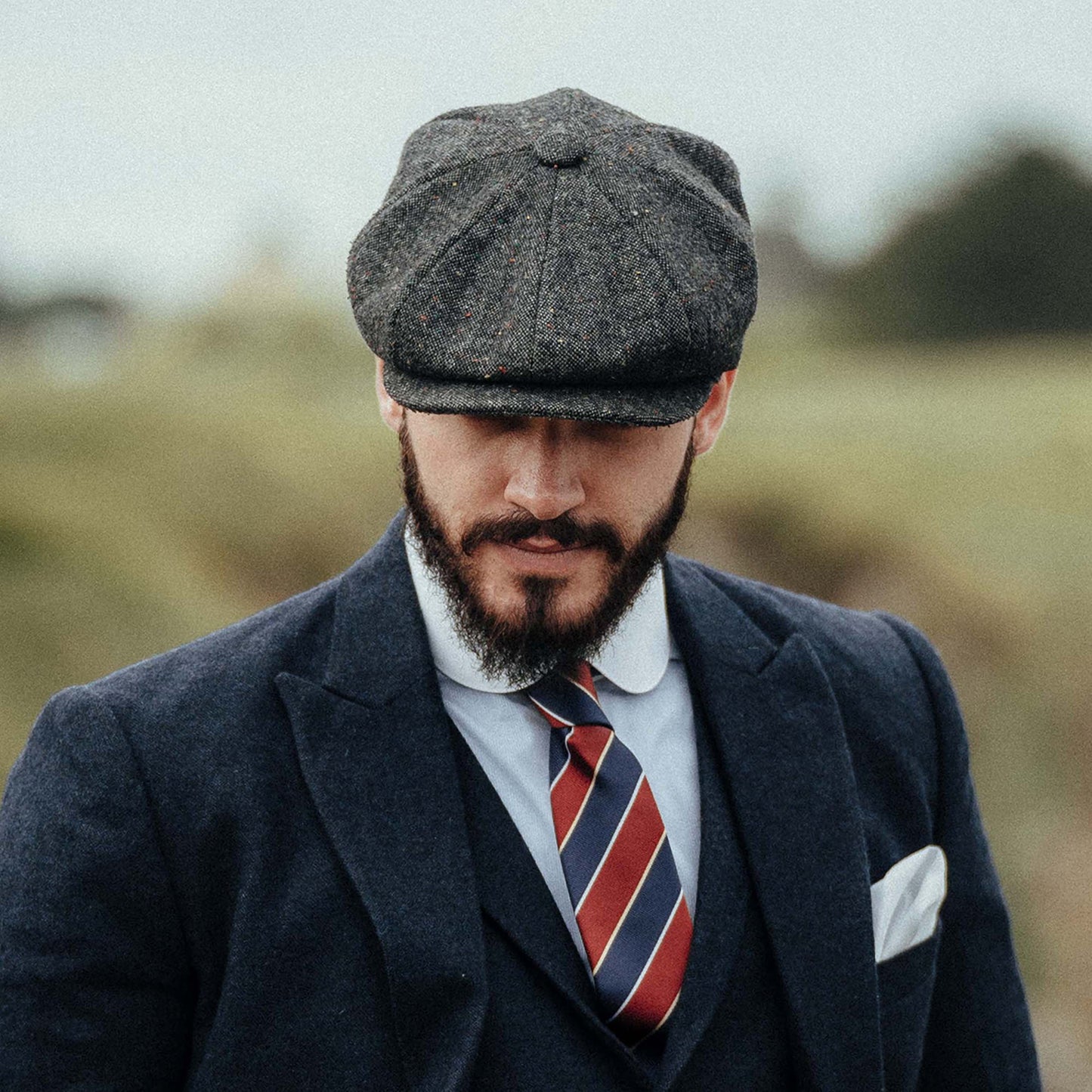 Gorra Newsboy Blackheath mezcla de tonos con manchas de Jaxon & James - Negro-Multi