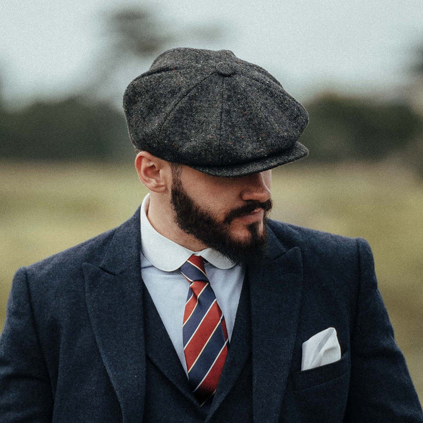 Gorra Newsboy Blackheath mezcla de tonos con manchas de Jaxon & James - Negro-Multi