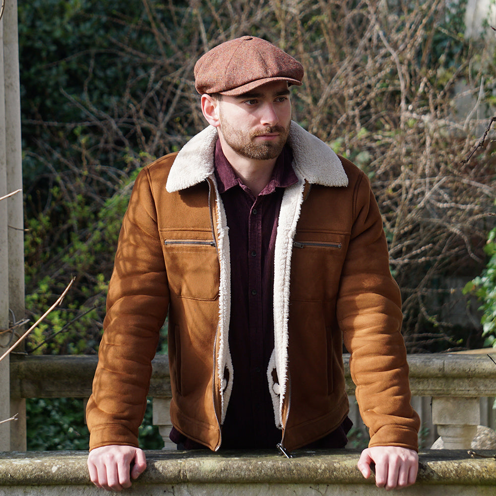 Gorra Newsboy Hillcourt de Tweed Donegal de Jaxon & James - Otoño