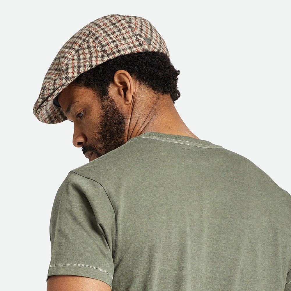 Gorra plana Hooligan Lightweight X Snap pata de gallo de Brixton - Arena-Marrón-Naranja