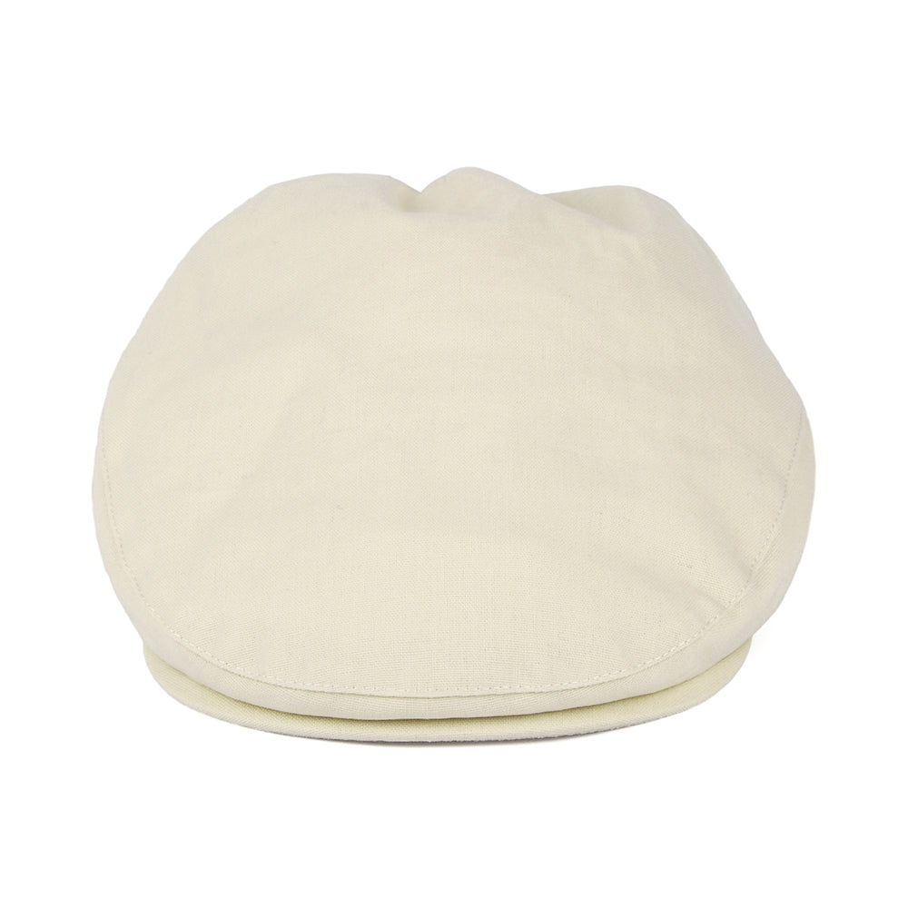 Gorra plana Balmoral de algodón y lino de Christys - Suero De Leche