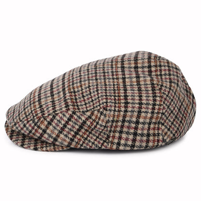 Gorra plana Hooligan pata de gallo de Brixton - Arena-Negro-Morado