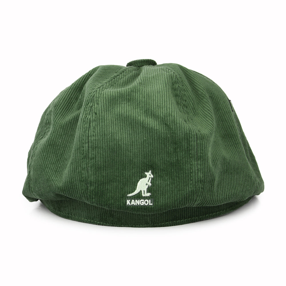 Gorra Newsboy Hawker de pana de Kangol - Verde Oliva