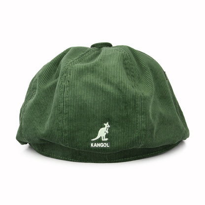 Gorra Newsboy Hawker de pana de Kangol - Verde Oliva